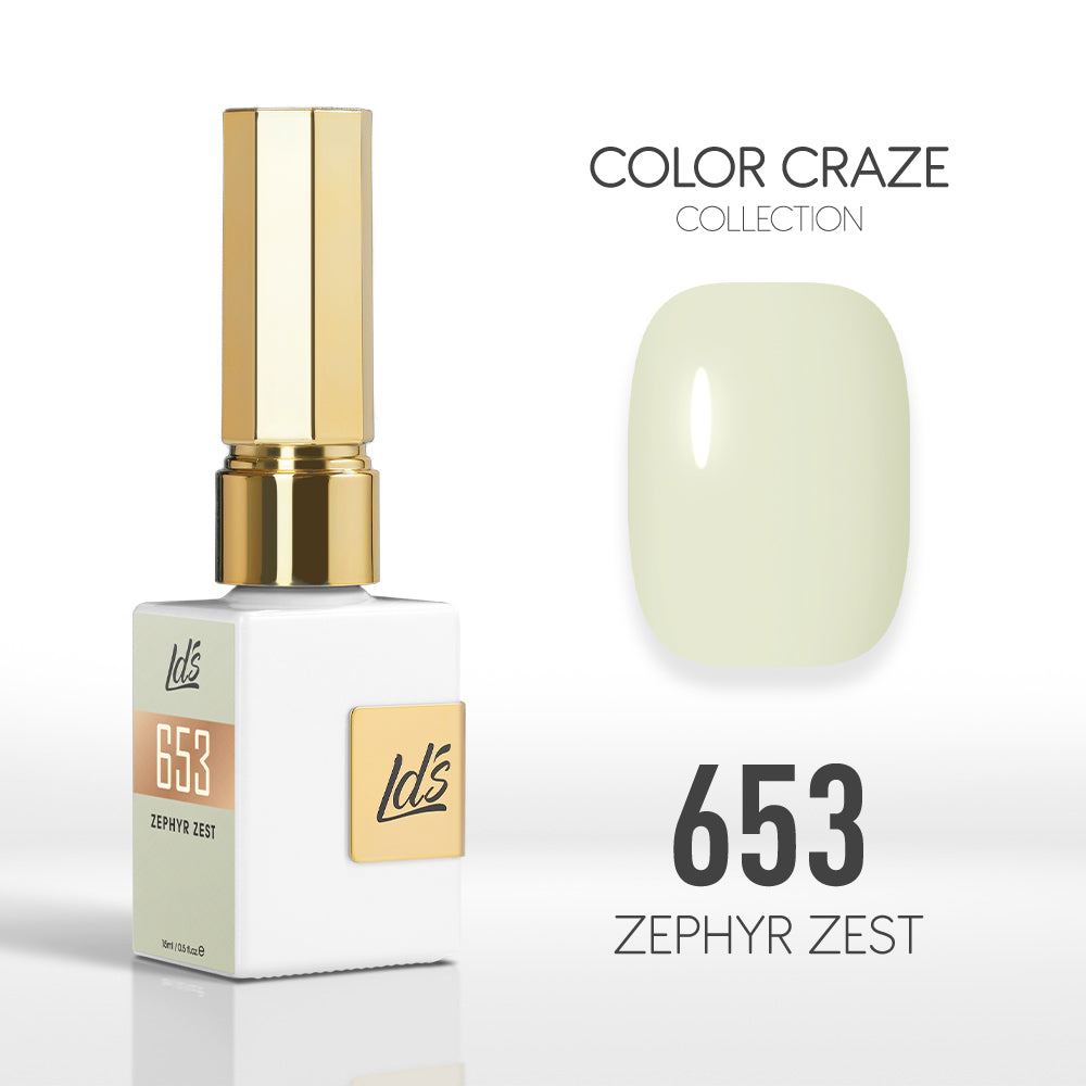 LDS Color Craze Gel Nail Polish - 653 Zephyr Zest - 0.5oz