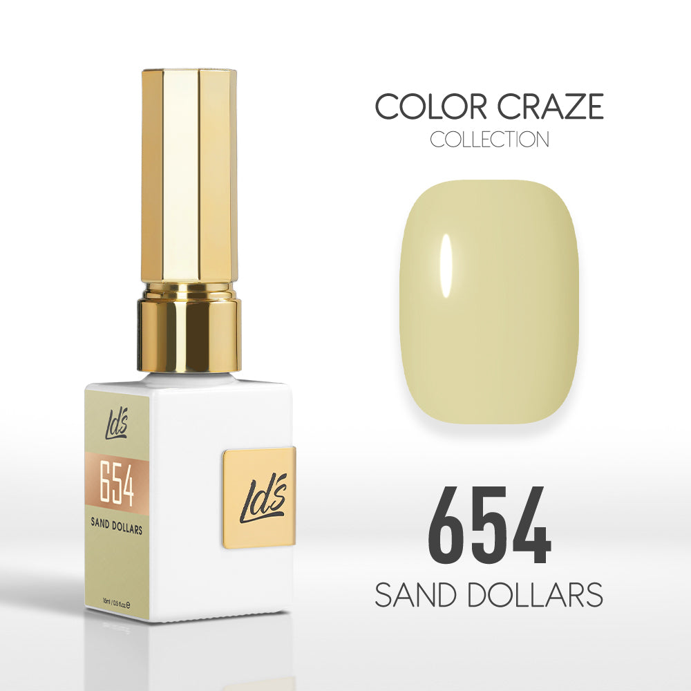 LDS Color Craze Gel Nail Polish - 654 Sand Dollars - 0.5oz