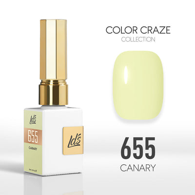 LDS Color Craze Gel Nail Polish - 655 Canary - 0.5oz