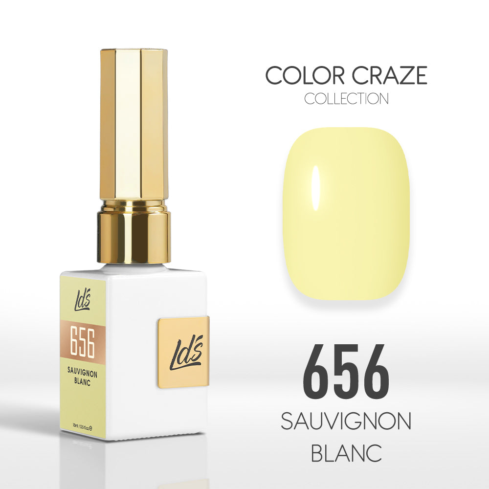 LDS Color Craze Gel Nail Polish - 656 Sauvignon Blanc - 0.5oz