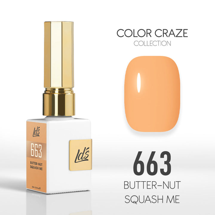 LDS Color Craze Gel Nail Polish -663 Butter-nut Squash Me - 0.5oz