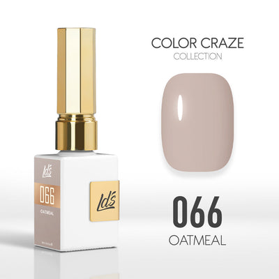 LDS Color Craze Gel Nail Polish - 066 Oatmeal - 0.5oz