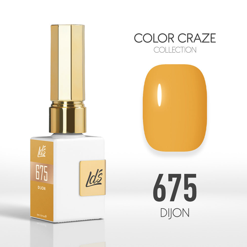 LDS Color Craze Gel Nail Polish - 675 Dijon - 0.5oz