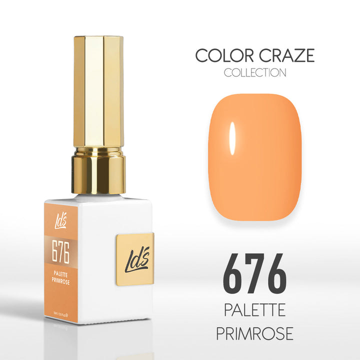 LDS Color Craze Gel Nail Polish - 676 Palette Primrose - 0.5oz