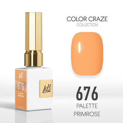 LDS Color Craze Gel Nail Polish - 676 Palette Primrose - 0.5oz