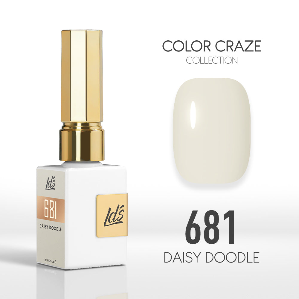 LDS Color Craze Gel Nail Polish - 681 Daisy Doodle - 0.5oz