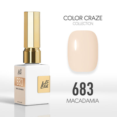 LDS Color Craze Gel Nail Polish - 683 Macadamia - 0.5oz