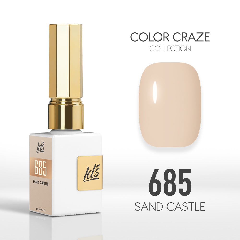 LDS Color Craze Gel Nail Polish - 685 Sand Castle - 0.5oz