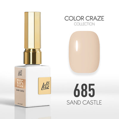 LDS Color Craze Gel Nail Polish - 685 Sand Castle - 0.5oz