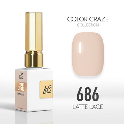 LDS Color Craze Gel Nail Polish - 686 Latte Lace - 0.5oz