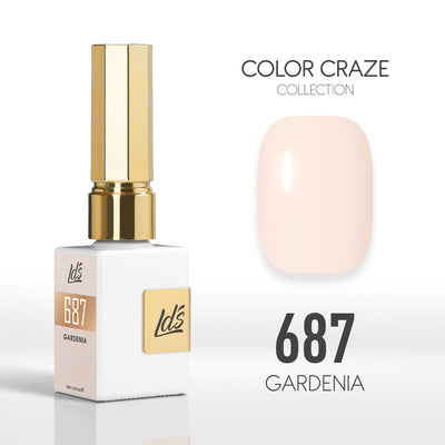 LDS Color Craze Gel Nail Polish - 687 Gardenia - 0.5oz