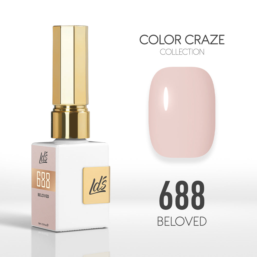 LDS Color Craze Gel Nail Polish - 688 Beloved - 0.5oz