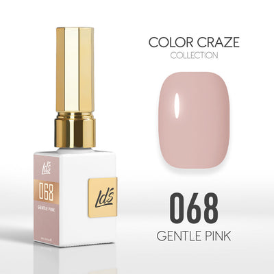 LDS Color Craze Gel Nail Polish - 068 Gentle Pink - 0.5oz