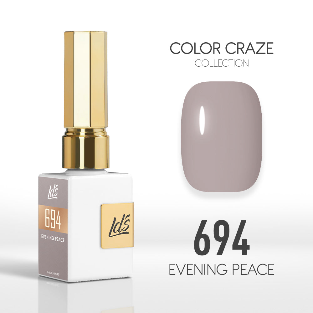 LDS Color Craze Gel Nail Polish - 694 Evening Peace - 0.5oz