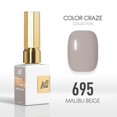 LDS Color Craze Gel Nail Polish - 695 Malibu Beige - 0.5oz