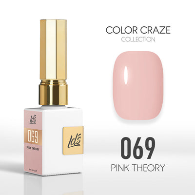 LDS Color Craze Gel Nail Polish - 069 Pink Theory - 0.5oz