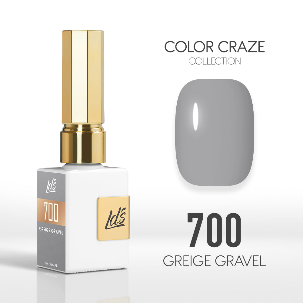 LDS Color Craze Gel Nail Polish - 700 Greige Gravel - 0.5oz