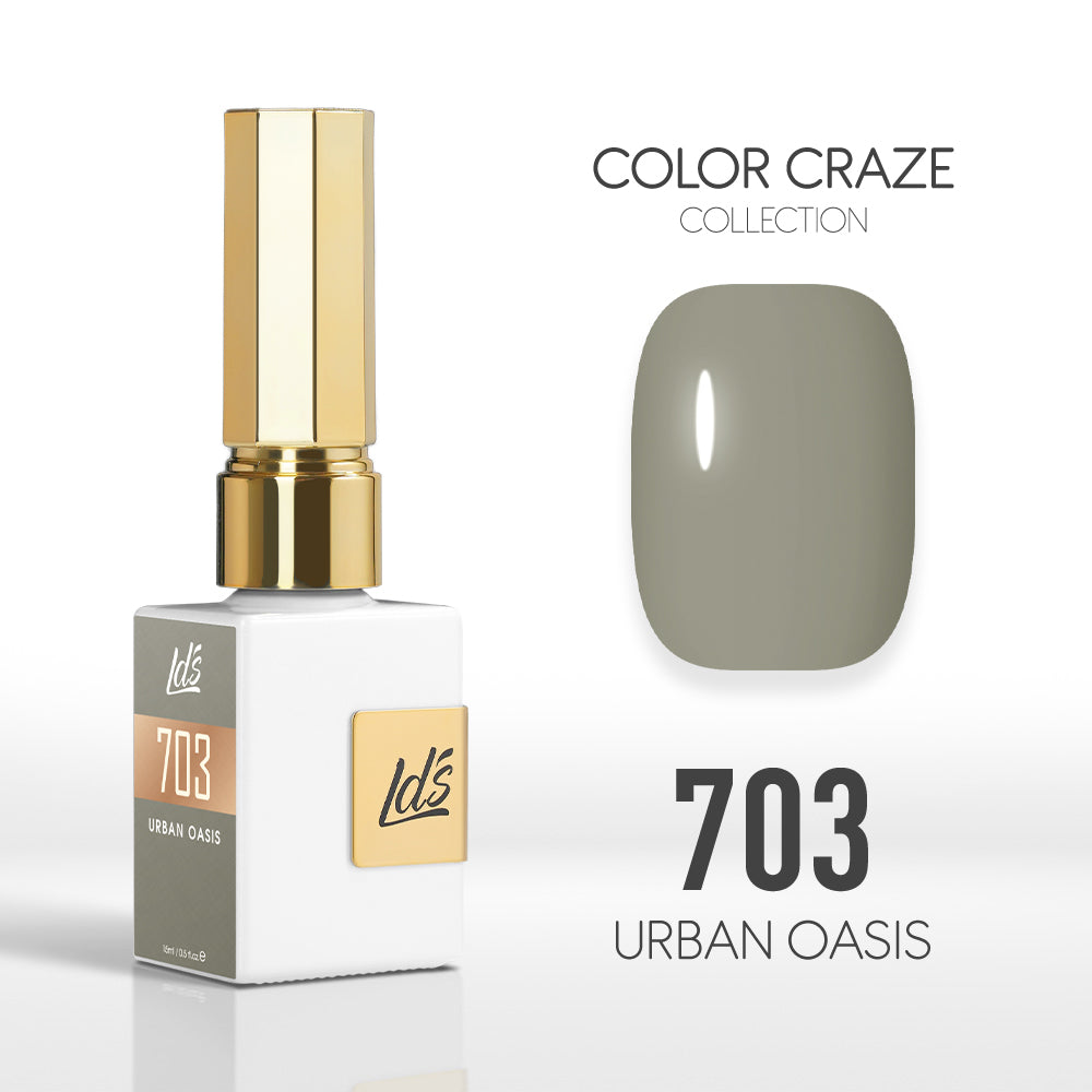 LDS Color Craze Gel Nail Polish - 703 Urban Oasis - 0.5oz