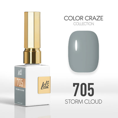 LDS Color Craze Gel Nail Polish - 705 Storm Cloud - 0.5oz