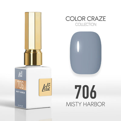 LDS Color Craze Gel Nail Polish - 706 Misty Harbor - 0.5oz