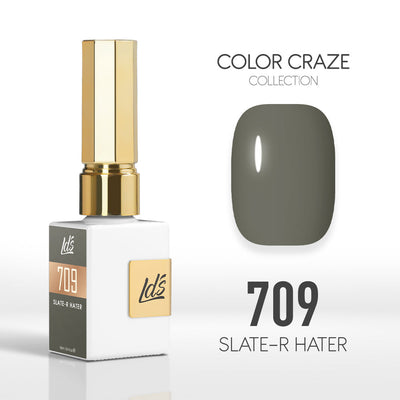 LDS Color Craze Gel Nail Polish - 709 Slate-r Hater - 0.5oz