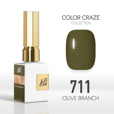 LDS Color Craze Gel Nail Polish - 711 Olive Branch - 0.5oz