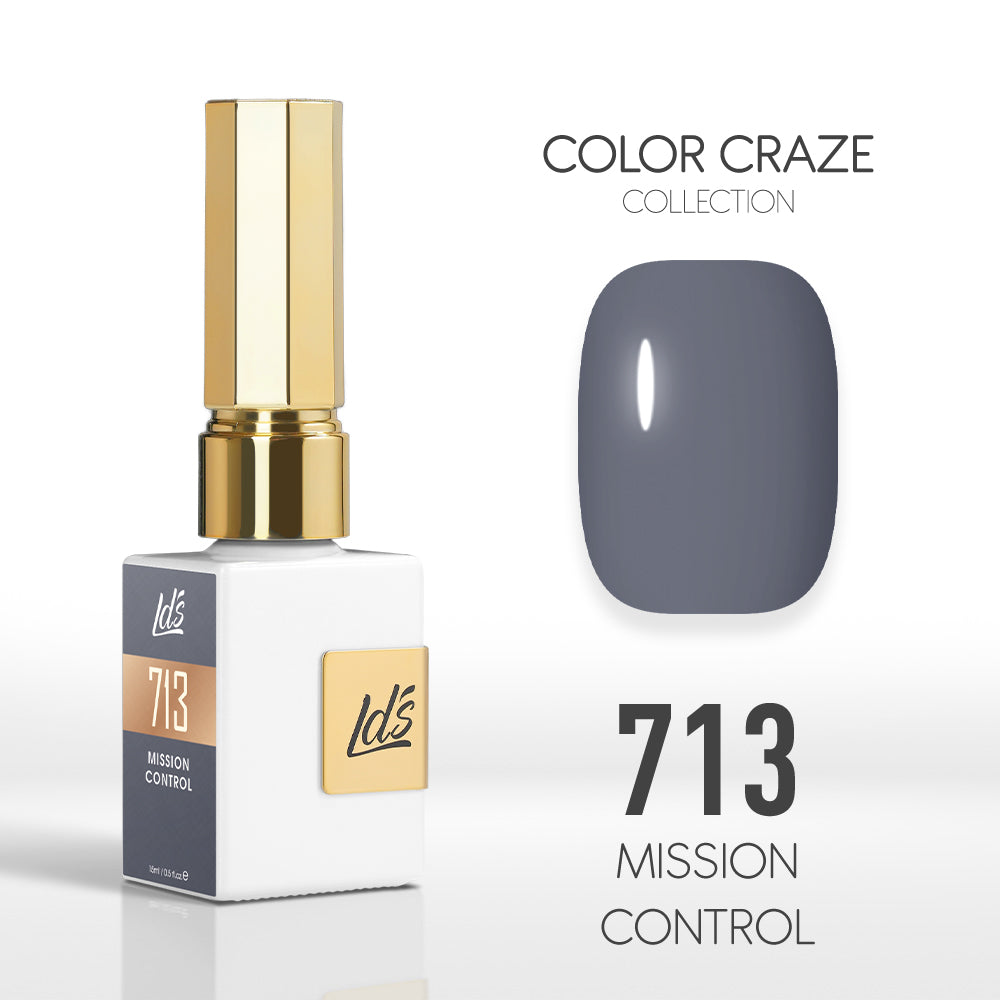 LDS Color Craze Gel Nail Polish - 713 Mission Control - 0.5oz