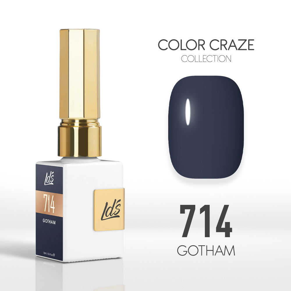 LDS Color Craze Gel Nail Polish - 714 Gotham - 0.5oz