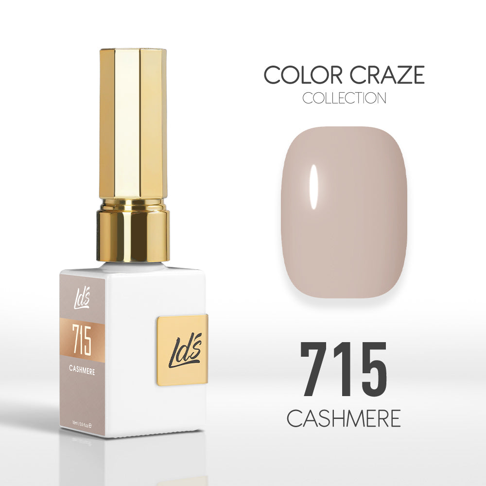 LDS Color Craze Gel Nail Polish - 715 Cashmere - 0.5oz