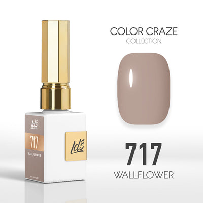 LDS Color Craze Gel Nail Polish - 717 Wallflower - 0.5oz