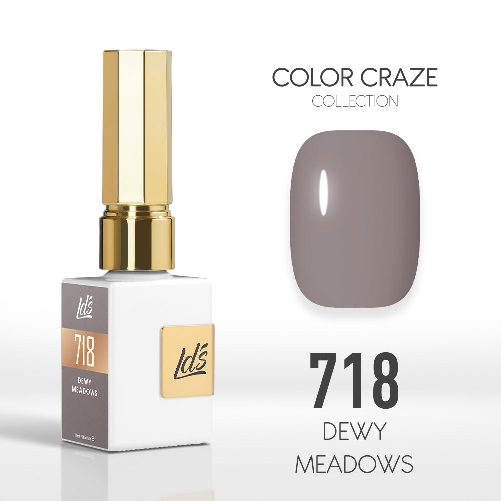 LDS Color Craze Gel Nail Polish - 718 Dewy Meadows - 0.5oz