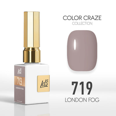 LDS Color Craze Gel Nail Polish - 719 London Fog - 0.5oz