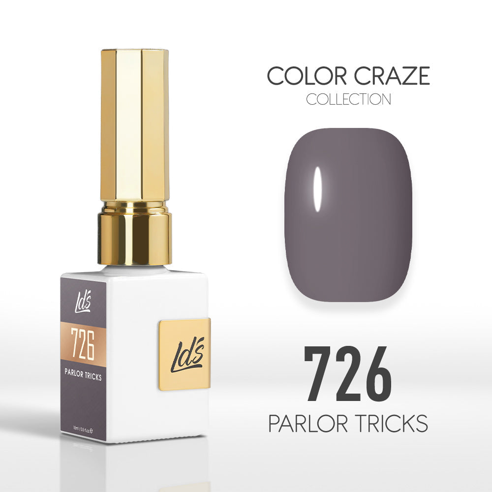 LDS Color Craze Gel Nail Polish - 726 Parlor Tricks - 0.5oz