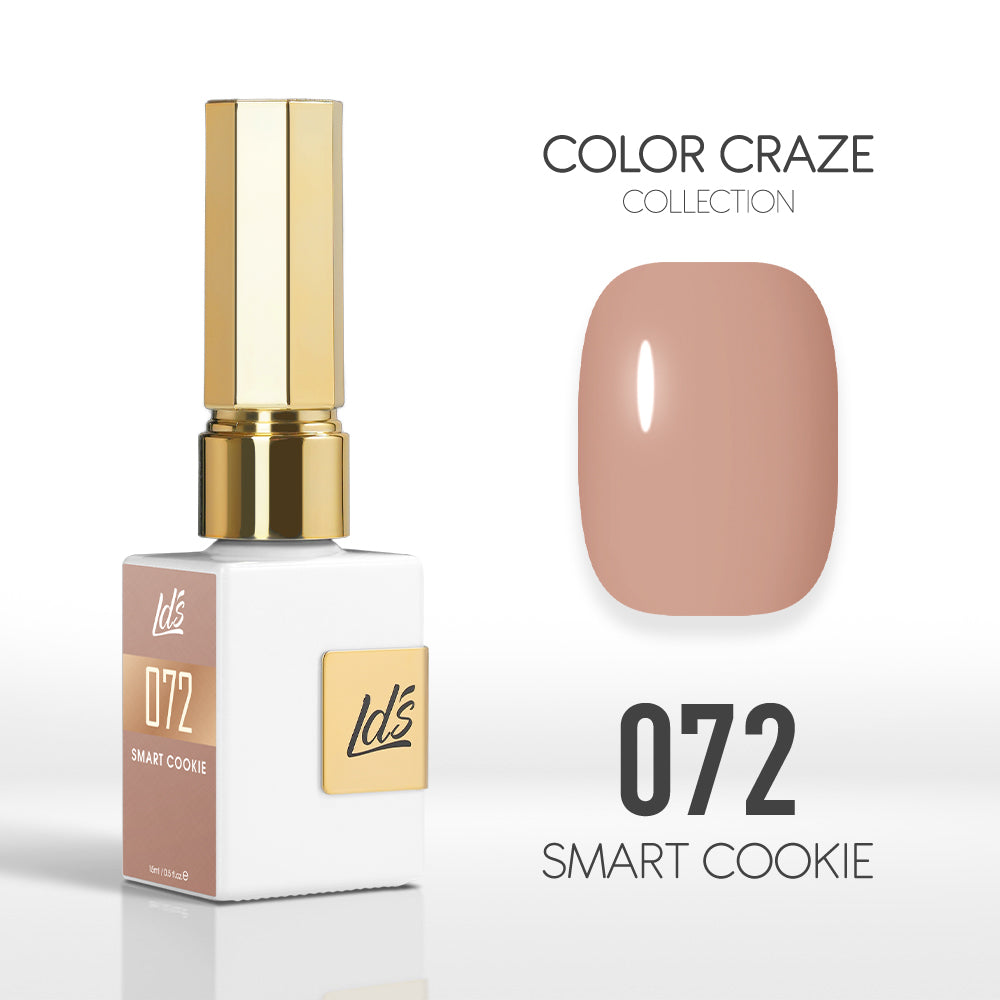 LDS Color Craze Gel Nail Polish - 072 Smart Cookie - 0.5oz