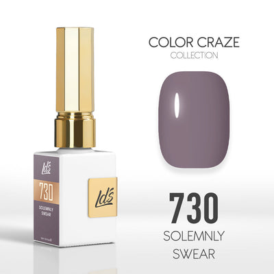 LDS Color Craze Gel Nail Polish - 730 Solemnly Swear - 0.5oz