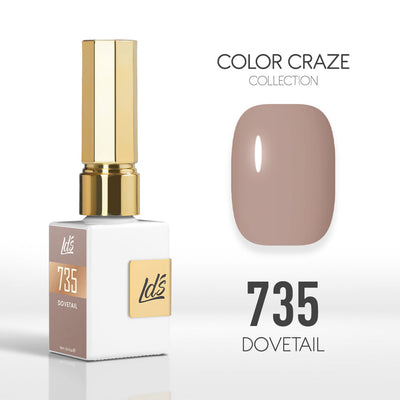 LDS Color Craze Gel Nail Polish - 735 Dovetail - 0.5oz