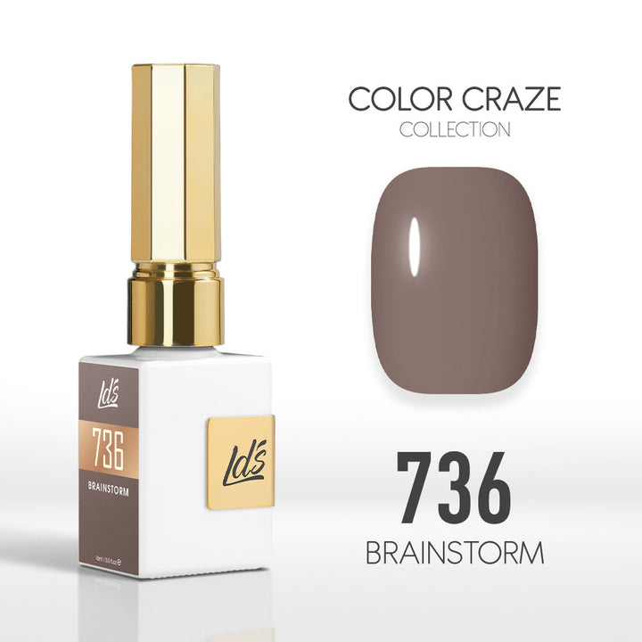 LDS Color Craze Gel Nail Polish - 736 Brainstorm - 0.5oz
