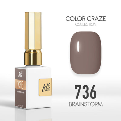 LDS Color Craze Gel Nail Polish - 736 Brainstorm - 0.5oz