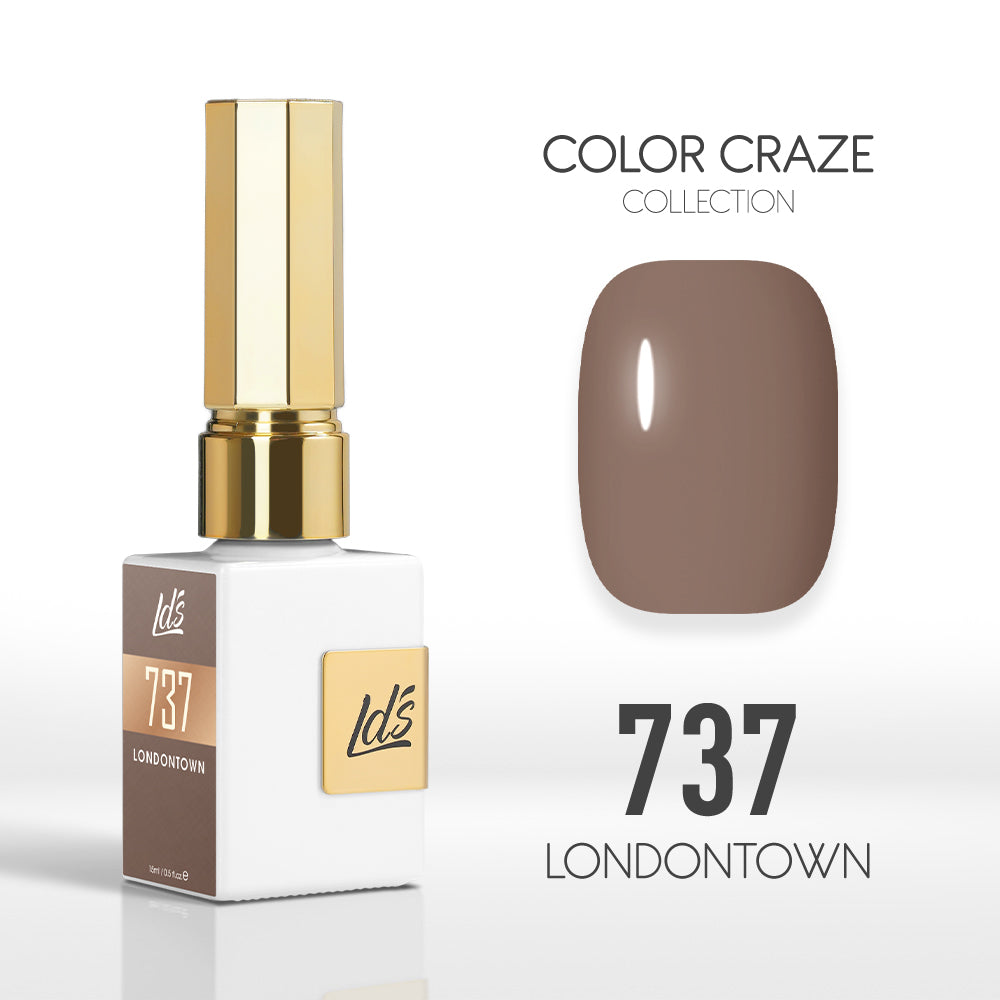 LDS Color Craze Gel Nail Polish - 737 Londontown - 0.5oz