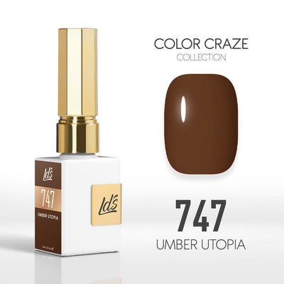 LDS Color Craze Gel Nail Polish - 747 Umber Utopia - 0.5oz