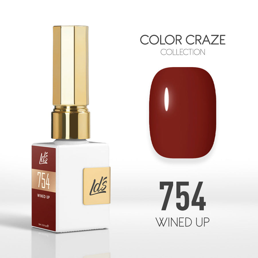 LDS Color Craze Gel Nail Polish - 754 Wined Up - 0.5oz