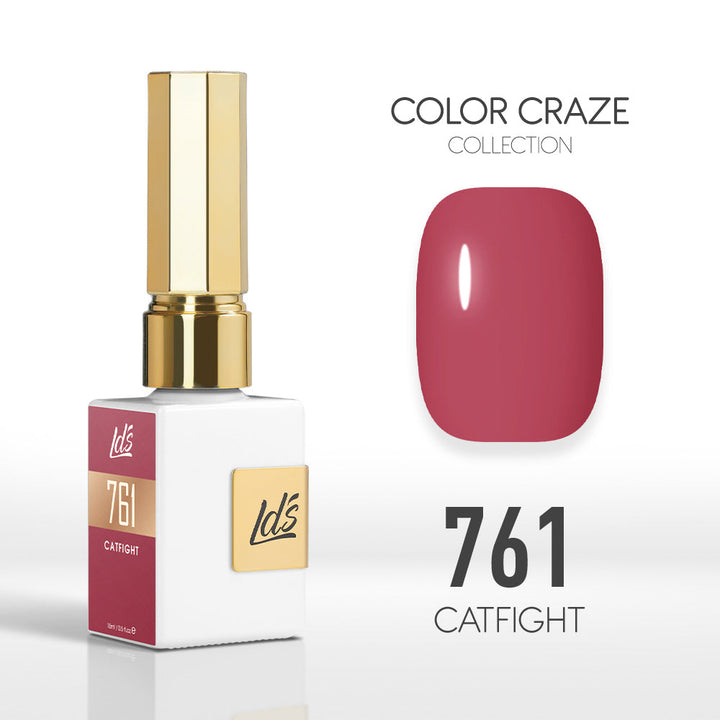 LDS Color Craze Gel Nail Polish - 761 Catfight - 0.5oz