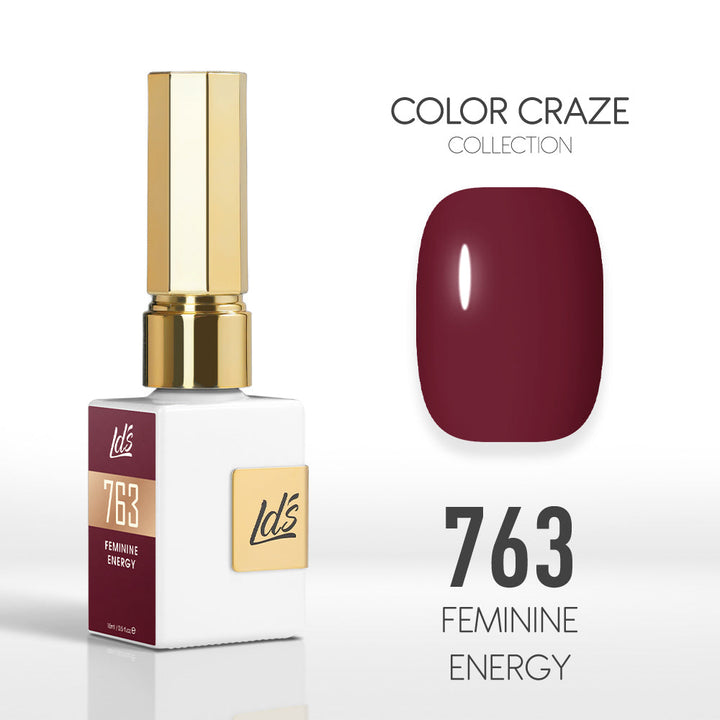 LDS Color Craze Gel Nail Polish - 763 Feminine Energy - 0.5oz