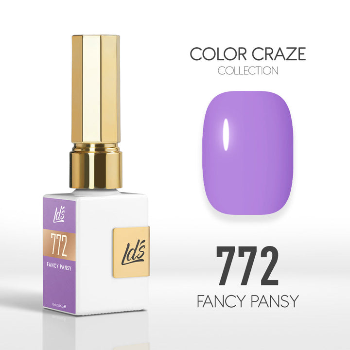 LDS Color Craze Gel Nail Polish - 772 Fancy Pansy - 0.5oz
