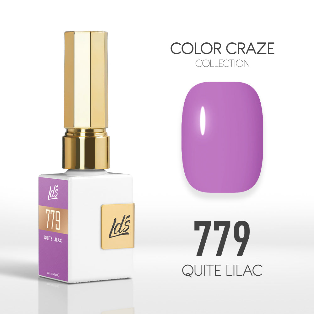 LDS Color Craze Gel Nail Polish - 779 Quite Lilac - 0.5oz