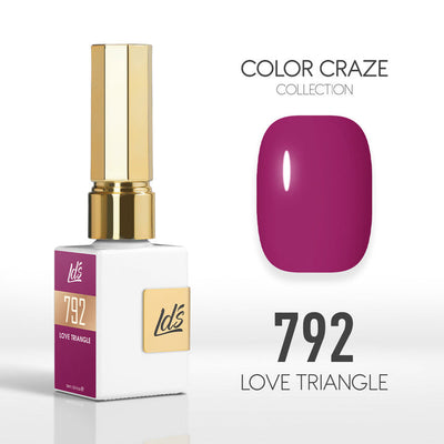 LDS Color Craze Gel Nail Polish - 792 Love Triangle - 0.5oz