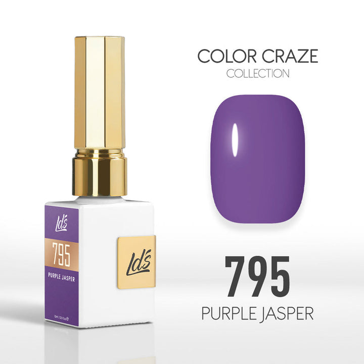 LDS Color Craze Gel Nail Polish - 795 Purple Jasper - 0.5oz