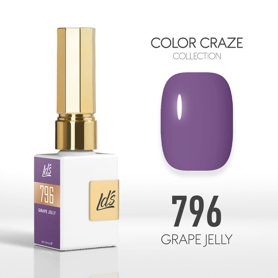 LDS Color Craze Gel Nail Polish - 796 Grape Jelly - 0.5oz