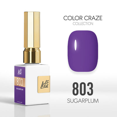 LDS Color Craze Gel Nail Polish - 803 Sugarplum - 0.5oz