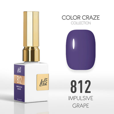 LDS Color Craze Gel Nail Polish - 812 Impulsive Grape - 0.5oz